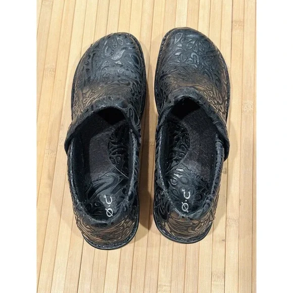BOC Born Concept Peggy Paisley Gray Black Professional Clogs Women’s Sz 11 W - Picture 6 of 12